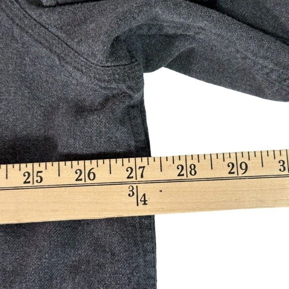 EDDIE BAUER Denim Shacket w Plaid Flannel Interior Lining Mens Size 2XL - Picture 9 of 9